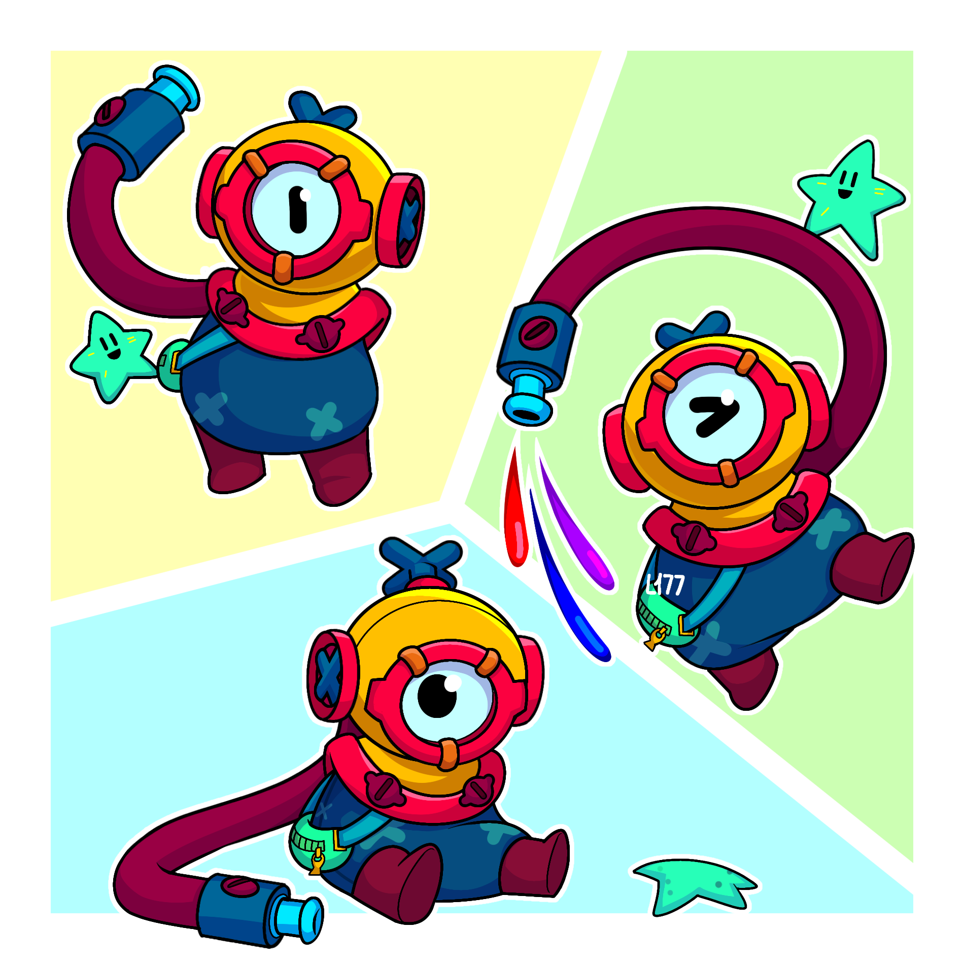 Otis Brawl Stars by Lazuli177 on DeviantArt