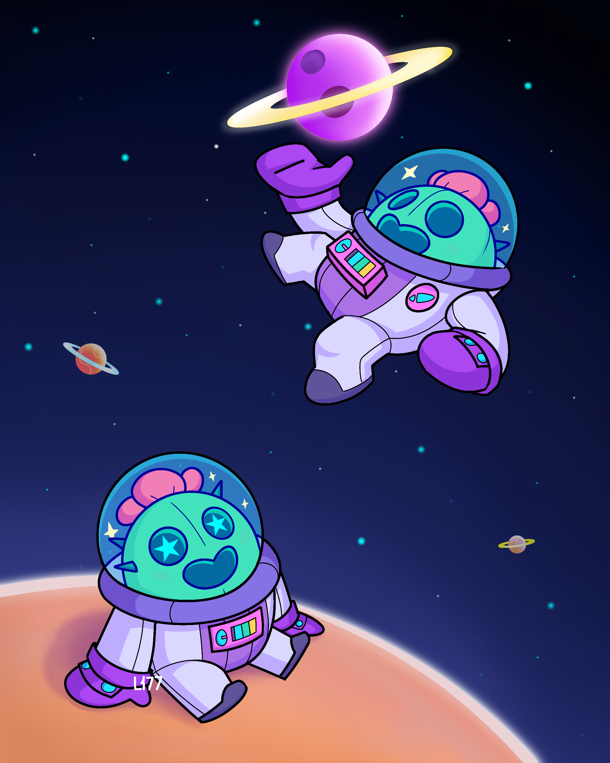 Interstellar Traveller Spike  Brawl Stars by Lazuli177 on DeviantArt