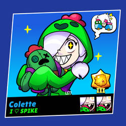 Colette battle card | Brawl Stars