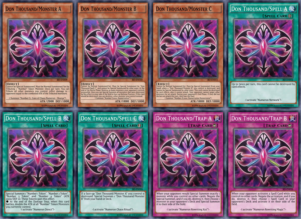 Don Thousand's Boss Duel Cards by XBrain130 on DeviantArt Don Thousand's Boss Duel Cards by XBrain130 on DeviantArt