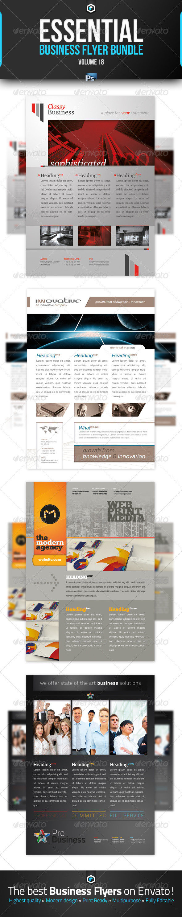 RW Essential Business Flyer Bundle Vol 18