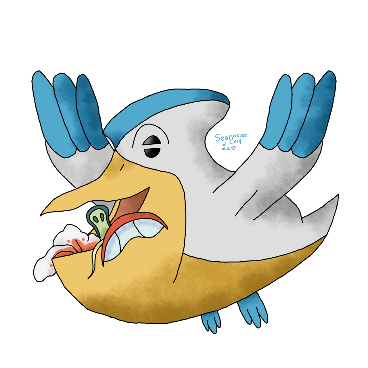Pelipper (Water Type Collab) by GrimZombieArtz on DeviantArt