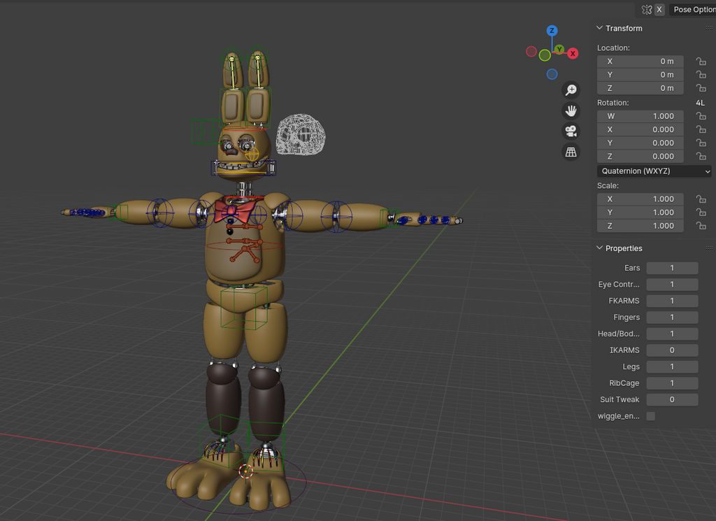 Spring Rig Blender Springbonnie Rig for Blender 4.0 Release by StealthProducitonz19 on ...