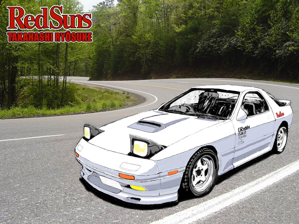 Initial D White Rx7 by bboy405 on DeviantArt