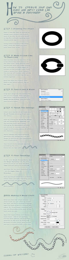 How To Create A Chain Link Brush In PS