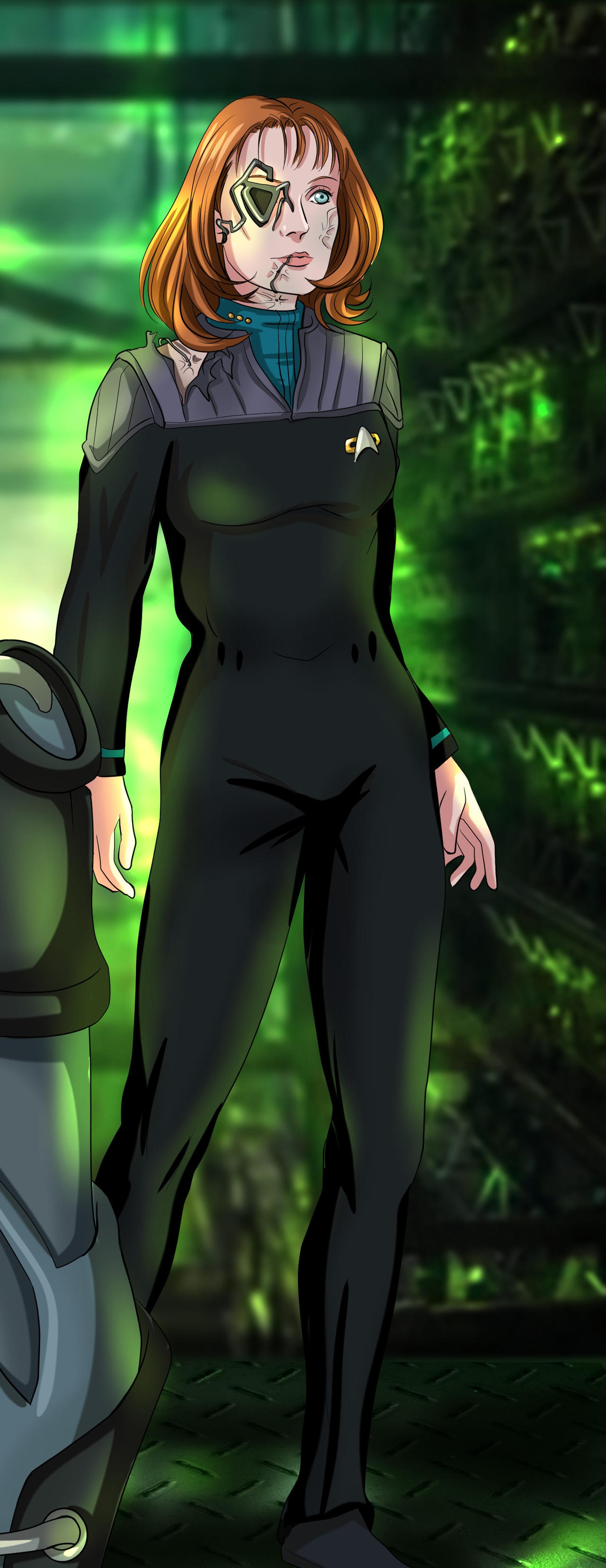 Commission - Beverly full Borg assimilation by Neldorwen on DeviantArt