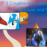 3 Animals Couple as Louie and Serena