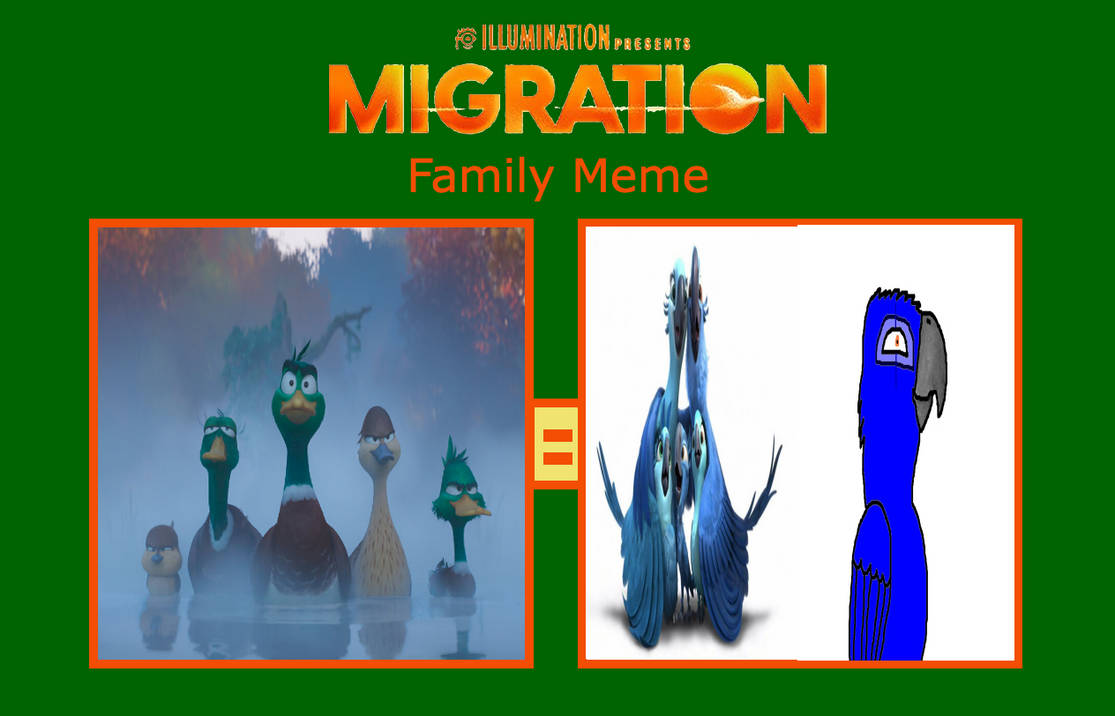 Migration Family Meme= Blu's Family by kimstember on DeviantArt