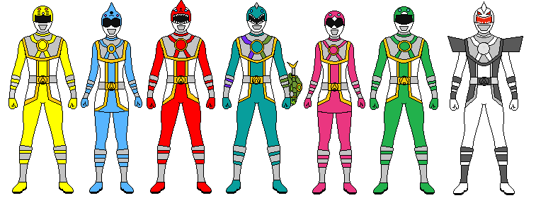 Aquatic Storm Rangers (Full) by kimstember on DeviantArt