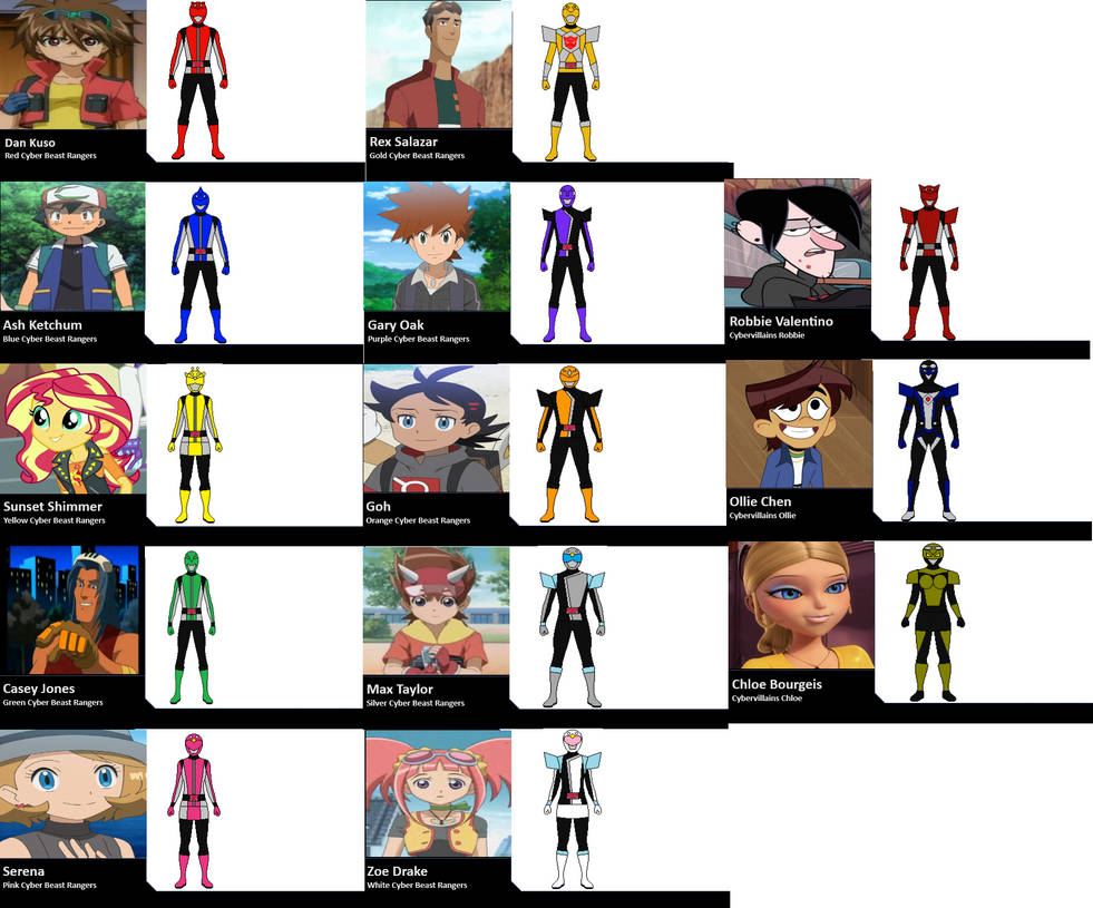 Cyber Beast Rangers Identify by kimstember on DeviantArt