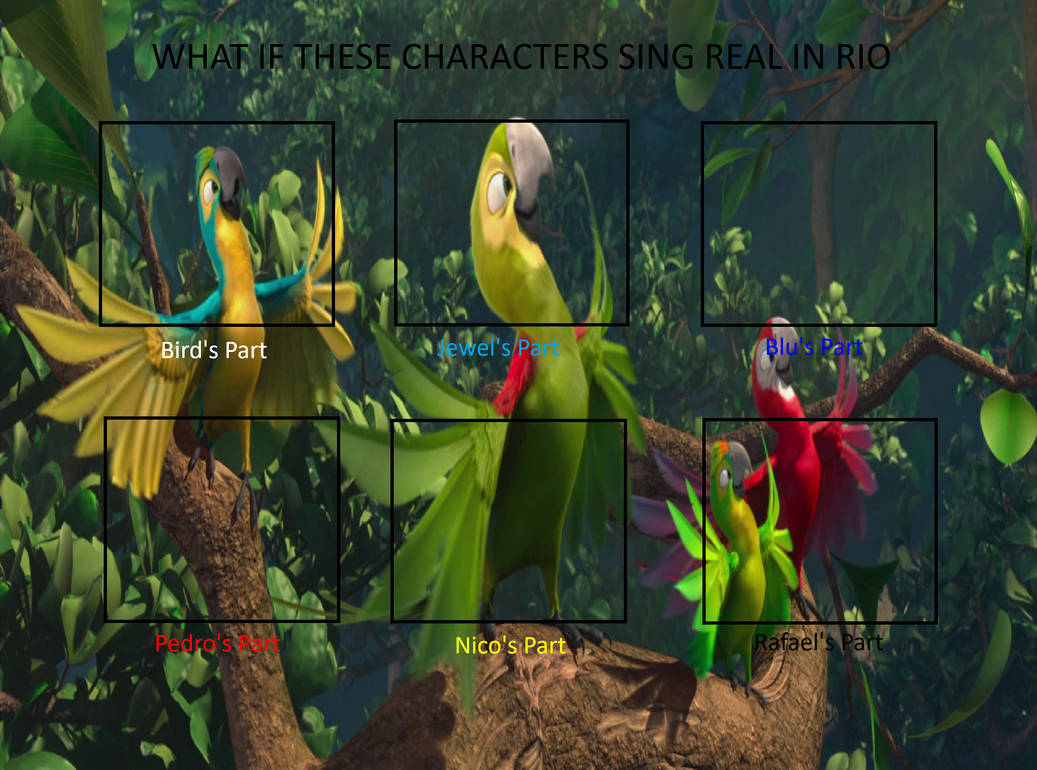 What If These Characters Sing Real in Rio