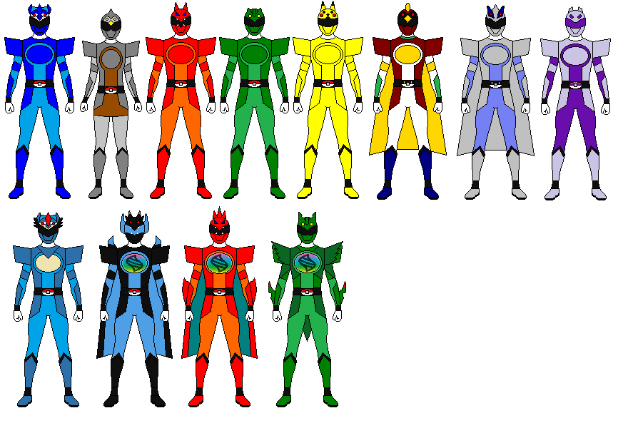 All Pokemon Rangers Pokemon Generation Rangers (Full) by kimstember on DeviantArt