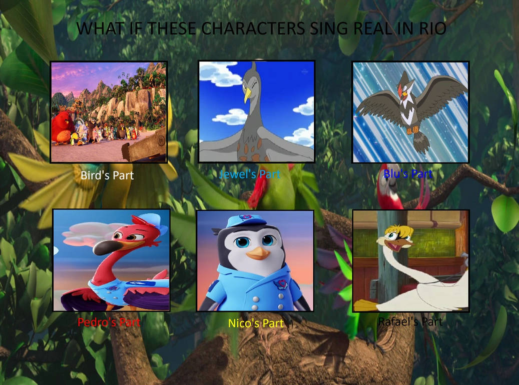 Sing Rio What If Bird Char Sing Real in Rio by kimstember on DeviantArt