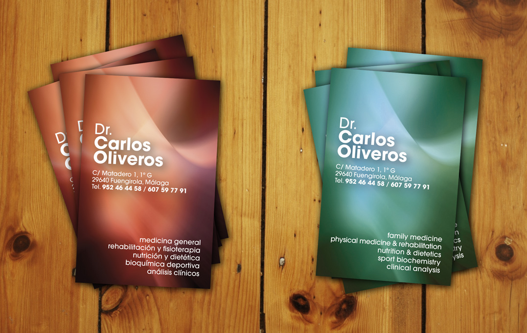 Dr. Oliveros business cards