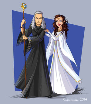 Raistlin and  Crysania 02