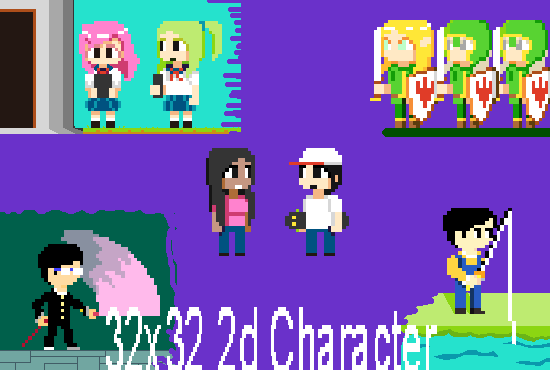Pixel character [32x32] by Brysiaa on DeviantArt