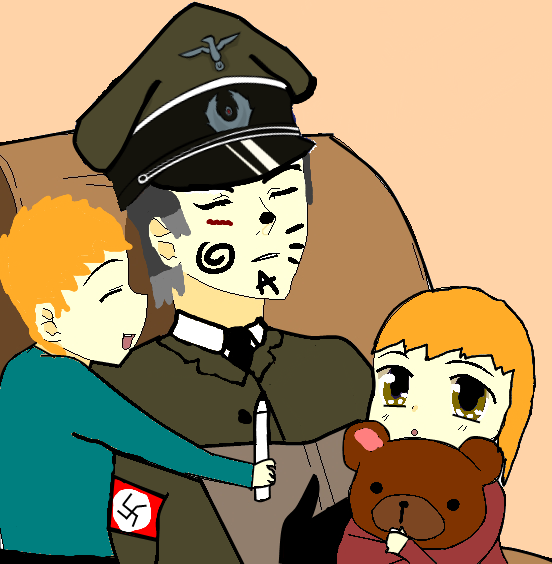 Richtofen with his and Christina's children