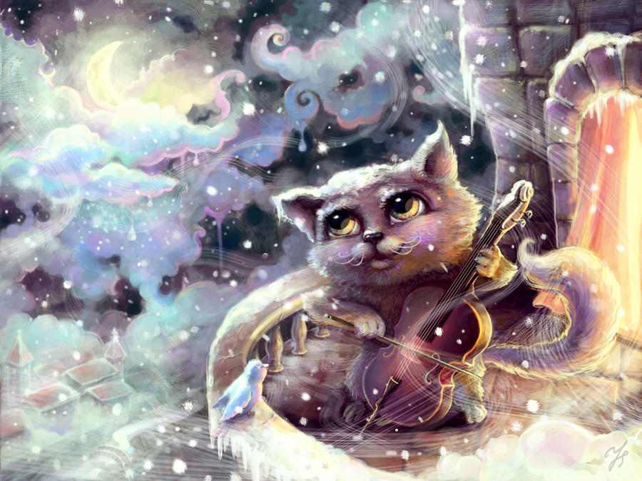 Music cat by Jasvena Music cat by Jasvena