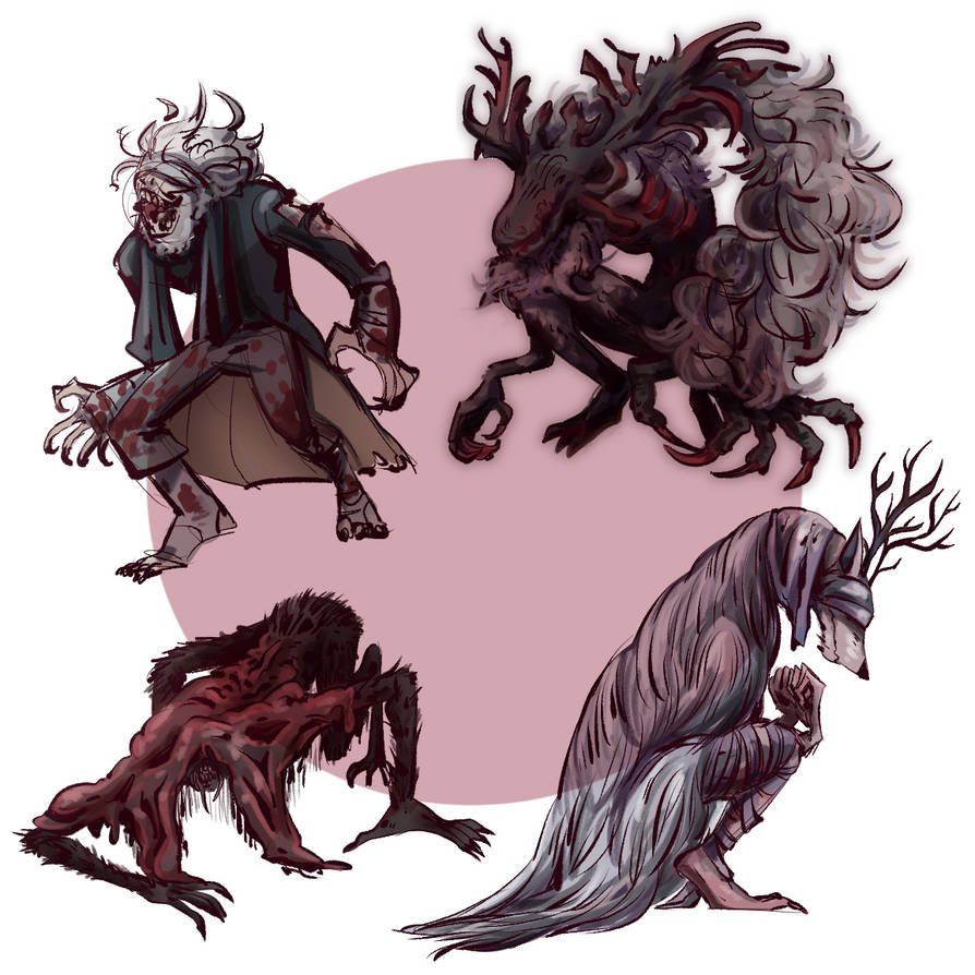 bloodborne beasts by NikkiNightArt on DeviantArt