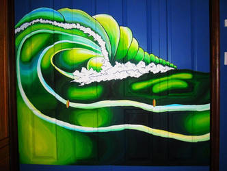 Ocean Curl Mural