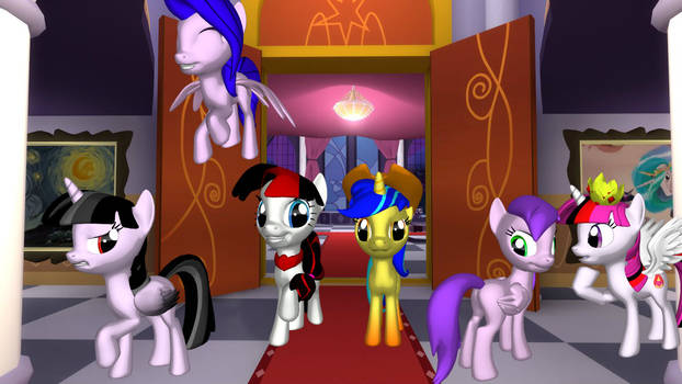 3D poneis ocs in canterlot