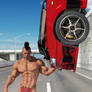 VP2P08-09 Aztec Warrior Lifts Car