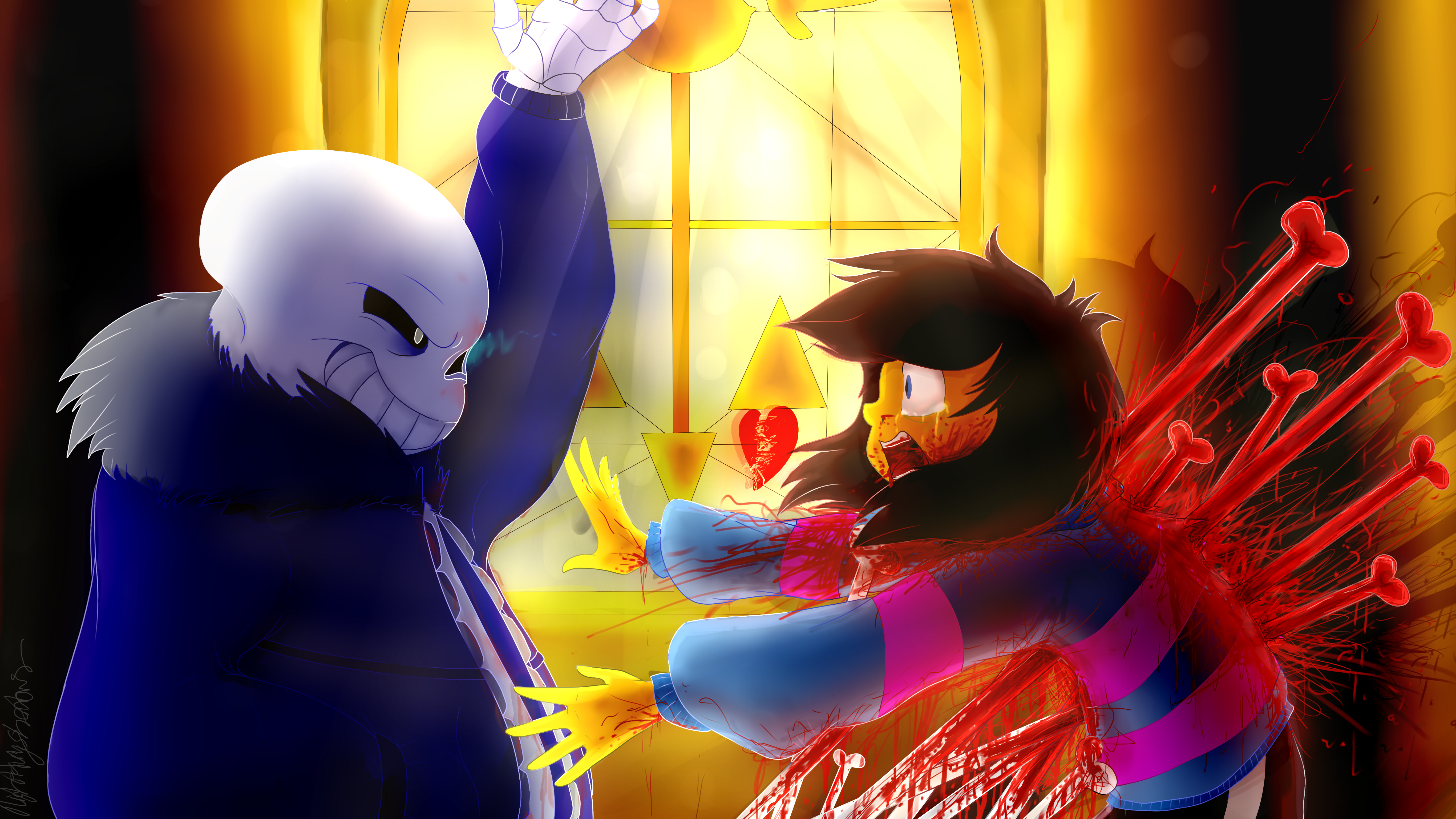 Sans fight by NetrialisPL on DeviantArt