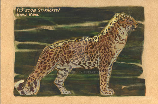 Leopard on Wood