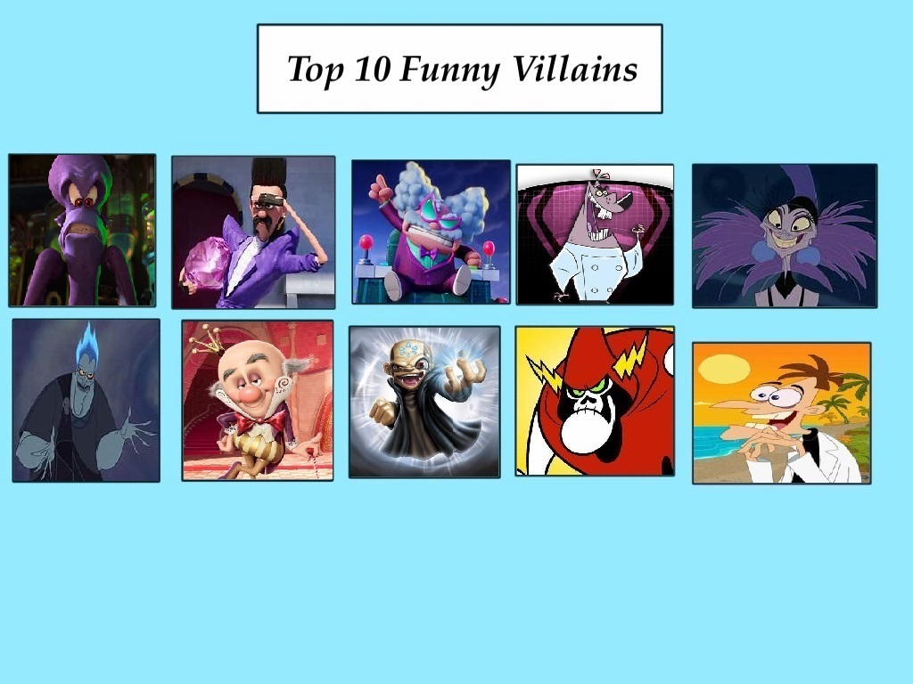 My Top 10 Funny Villains by TheSupremePokeFan on DeviantArt