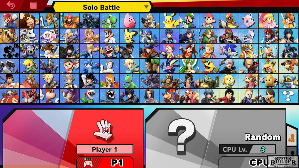 Custom Super Smash Bros Ultimate Roster by TheSupremePokeFan on DeviantArt