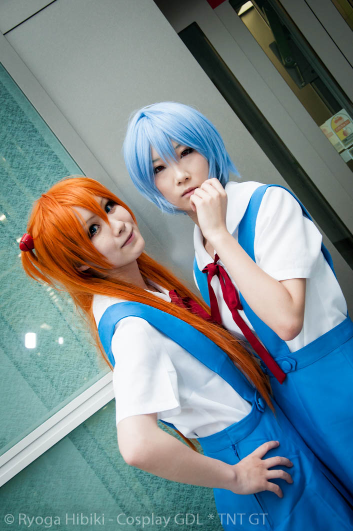 Asuka and Rei Ayanami - Neo Genesis Evangelion