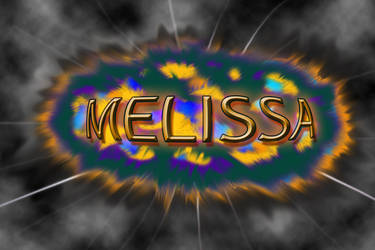 Explosion Text Melissa