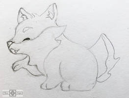 Rosie Crafts Chibi Wolf Drawing