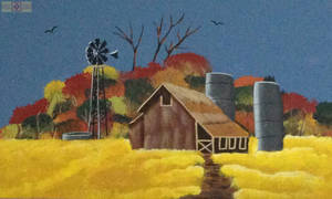 Rosie Crafts Autumn Cabin Painting