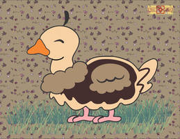 Rosie Crafts Chibi Ostrich Artwork