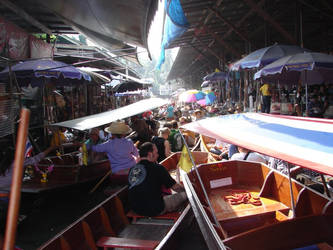 floating market, bangkok