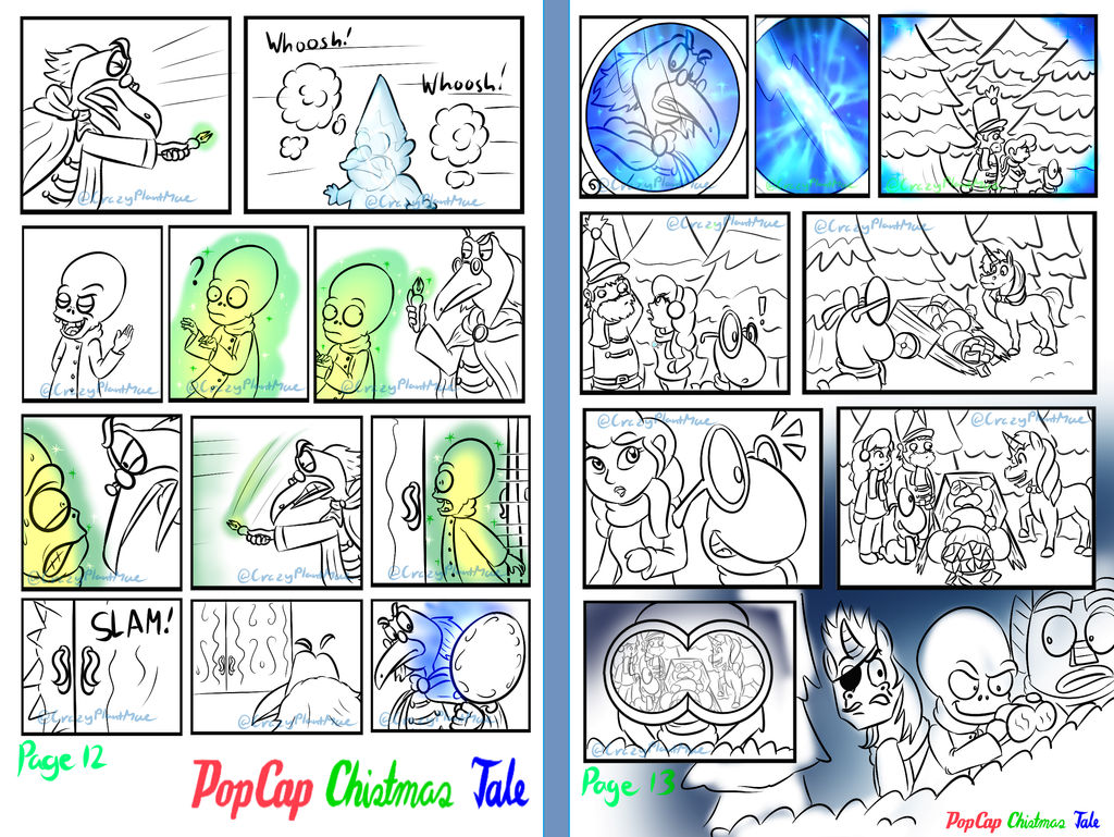 PopCap Christmas Tale (Page 12-13) by CrazyPlantMae on DeviantArt