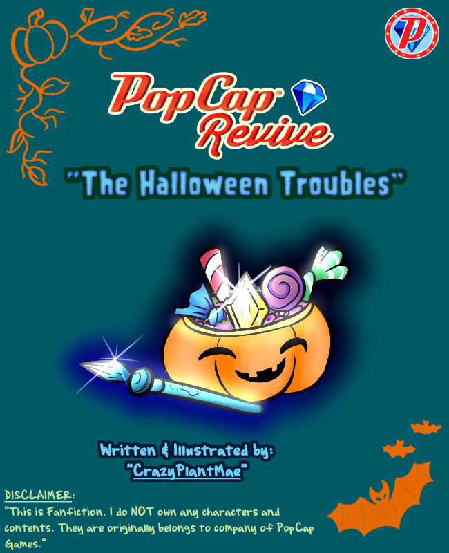 PopCap Fan Fiction- Halloween Trouble Cover by CrazyPlantMae on DeviantArt