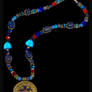 Medallion and beaded necklace
