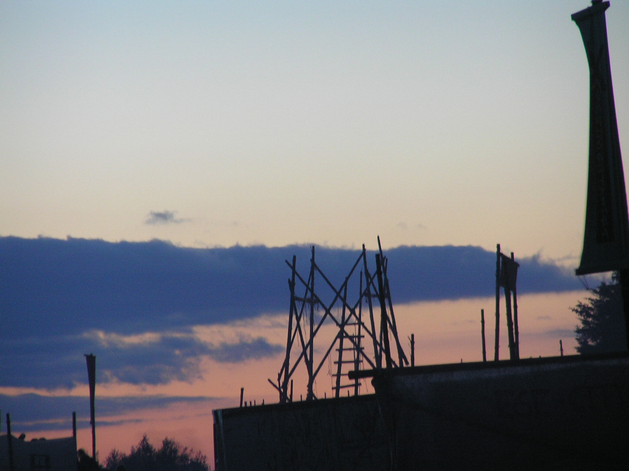 Sunset on scoutcamp