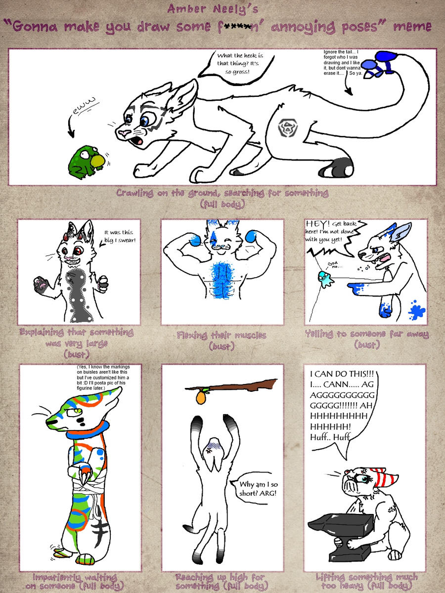 Annoying Poses Meme Complete by FrozenLife1 on DeviantArt