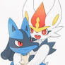 Lucario and Cinderace