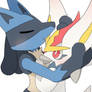 Lucario and Cinderace