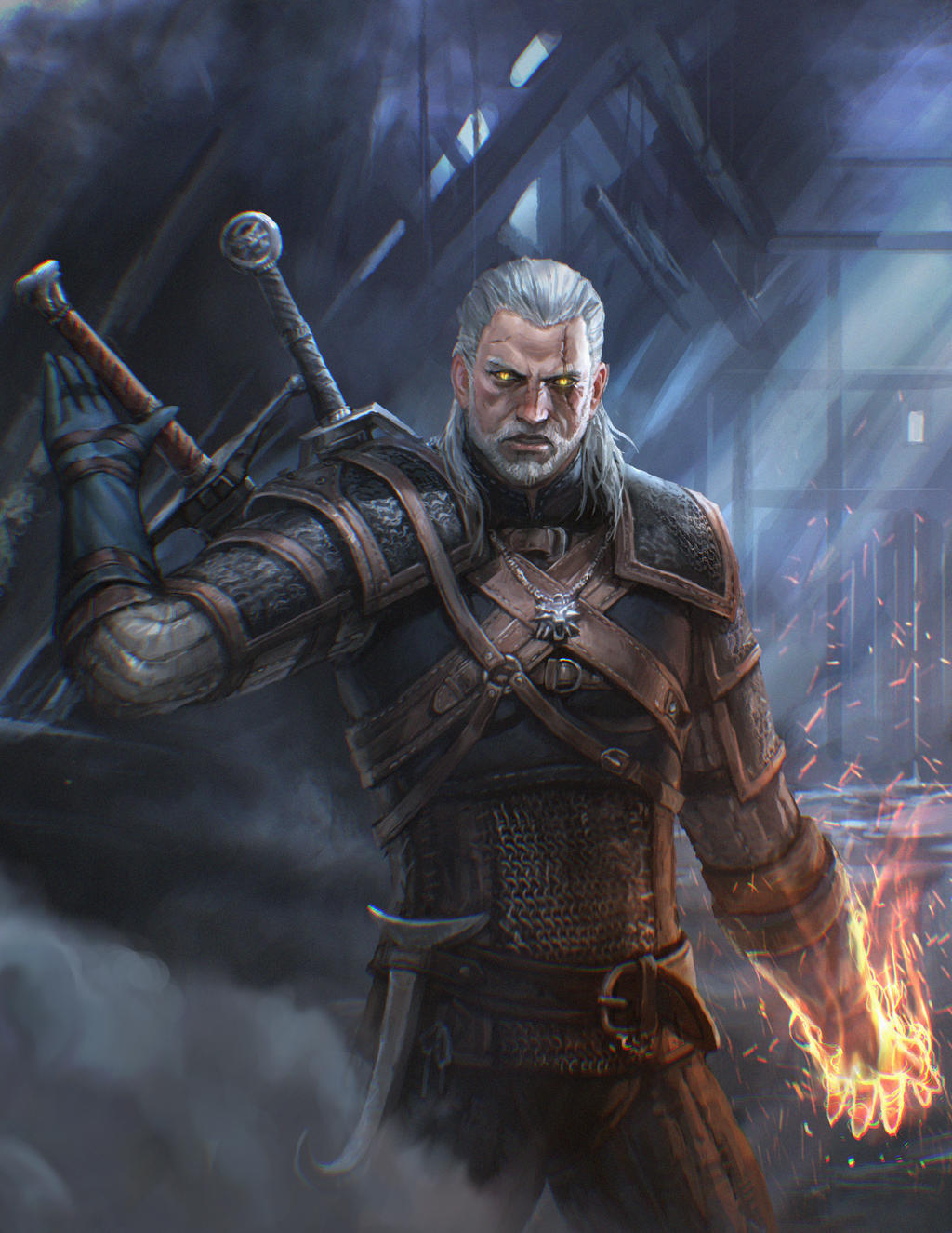 Geralt The witcher Fanart by inshoo1 on DeviantArt