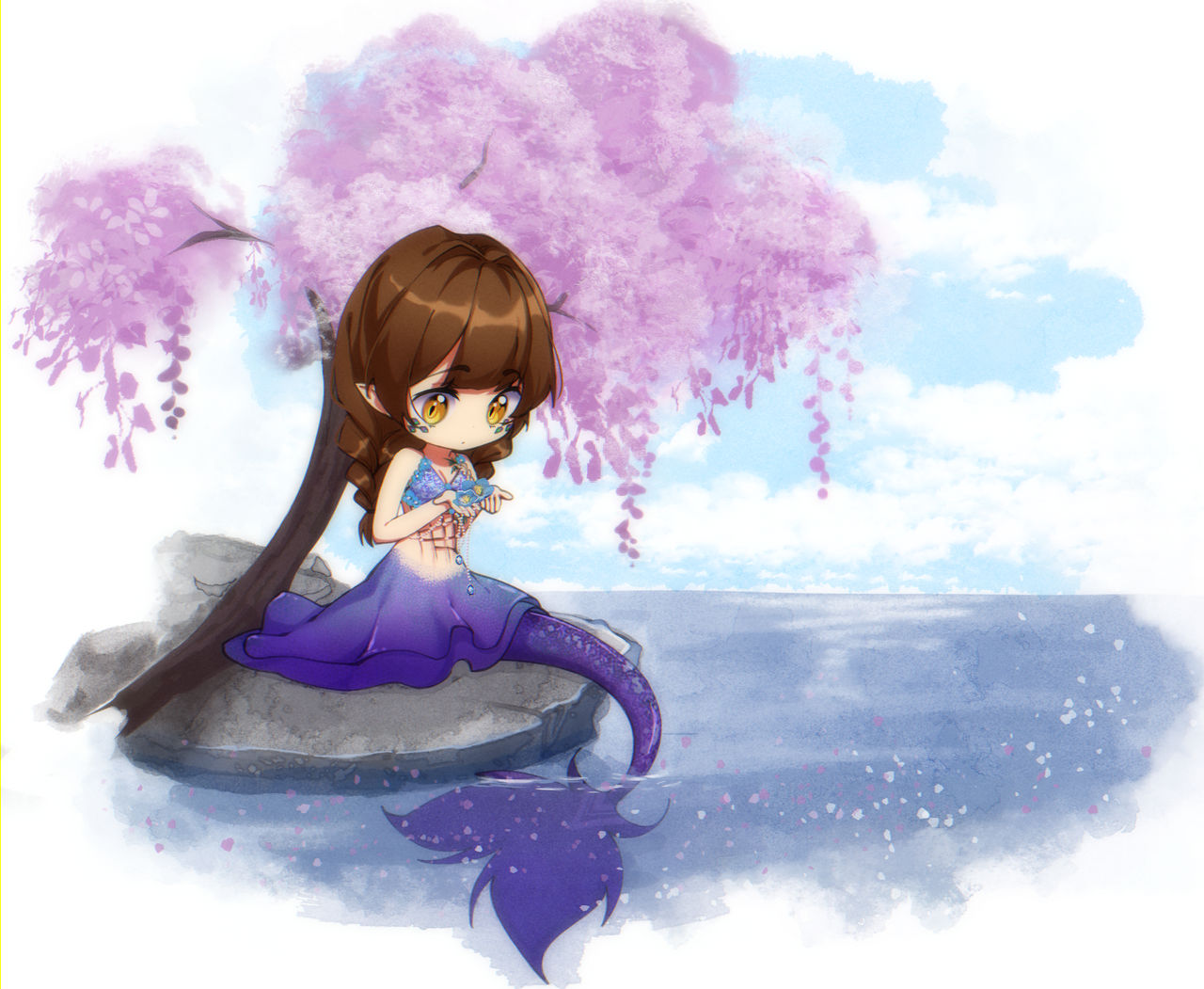 commission mermaid by Chydila on DeviantArt