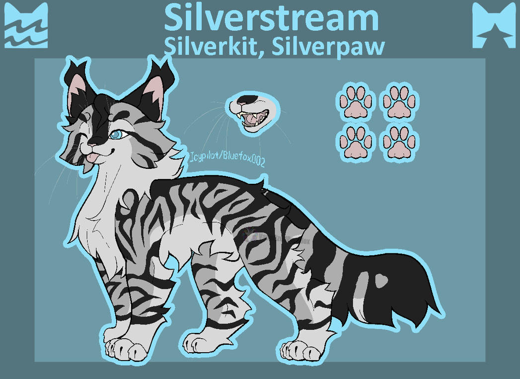 Warrior Cats Design #68 Silverstream by VaporizedParadox on DeviantArt