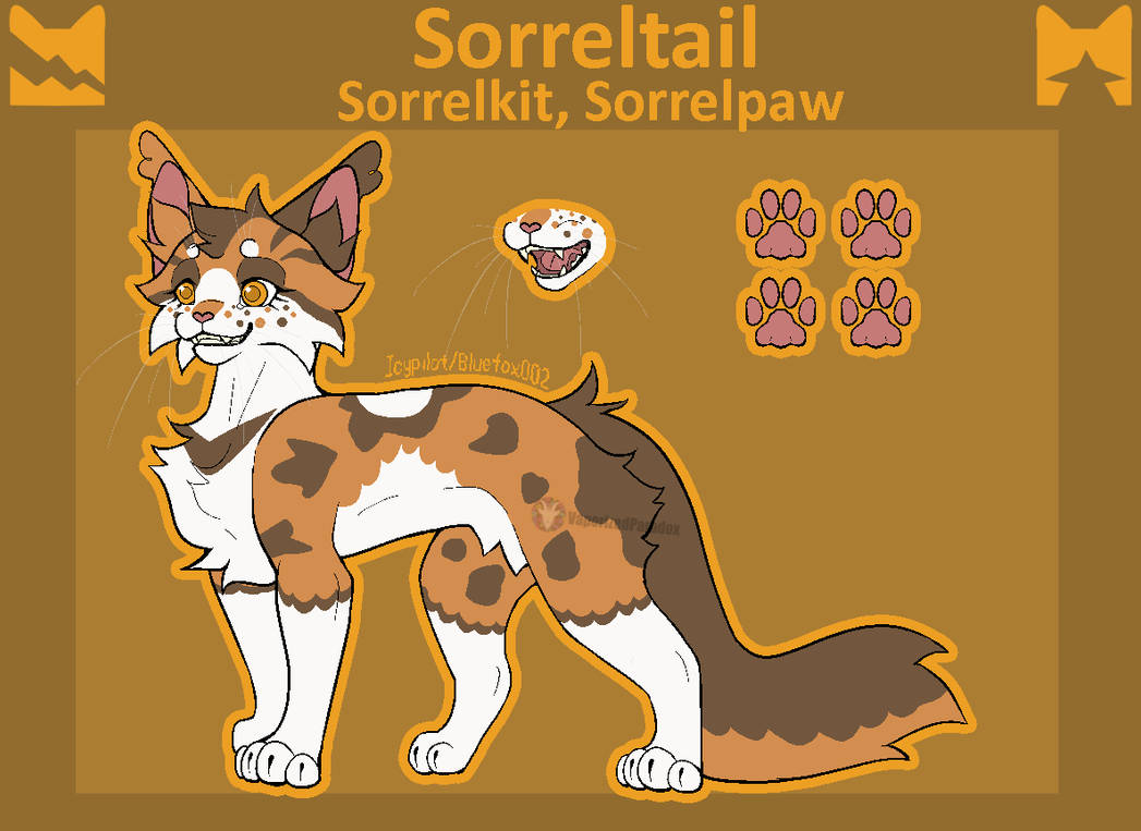 Sorelltail Warrior Cats Design #92 Sorreltail by VaporizedParadox on DeviantArt