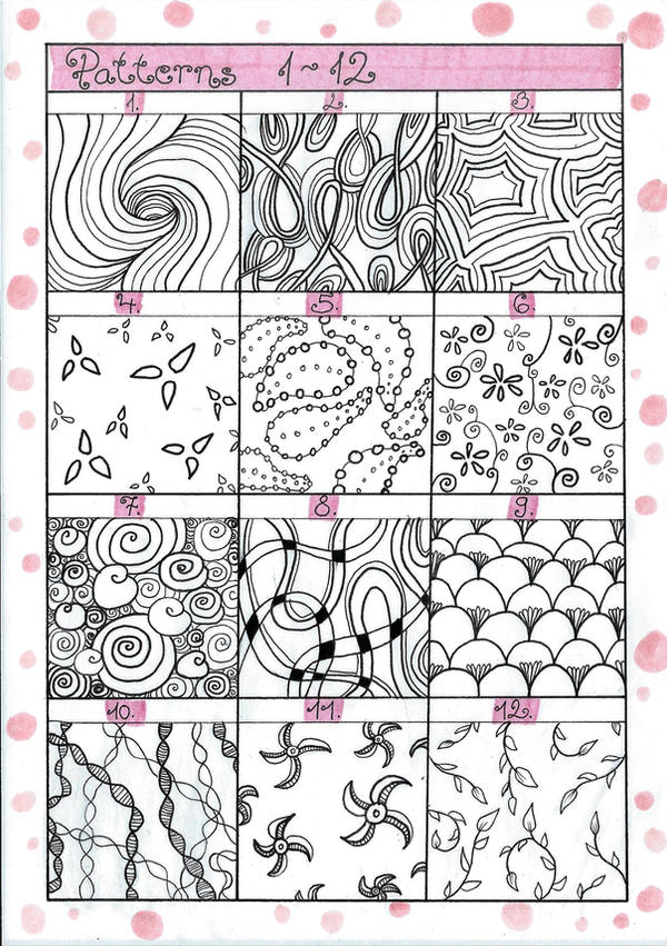 Pattern Ideaass 12 Pattern Ideas (Part 1) by CatherineWhite on DeviantArt