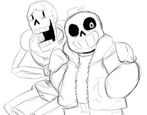 Papyrus and Sans doodle