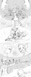 The Story (Part 1)(Minecraft comic)(Sketch) by Kurtaztrophe